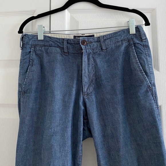 Abercrombie &Fitch Mens Cotton Pant Blue W28/L30 ALSU00575 - Picture 2 of 7